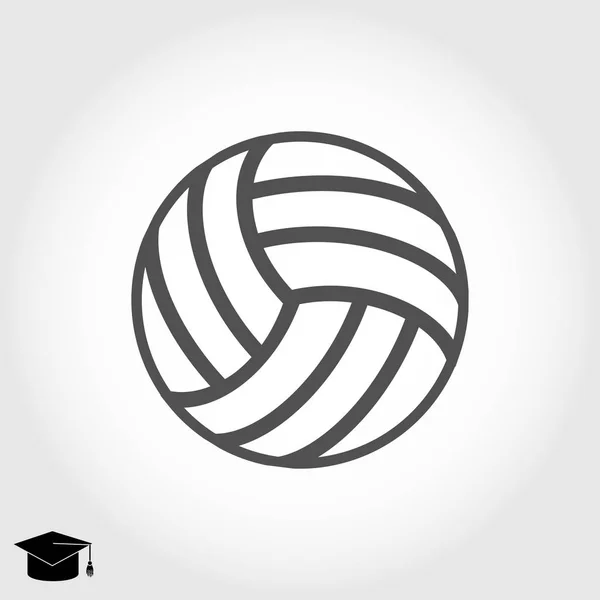 Volleyboll disposition ikonen — Stock vektor