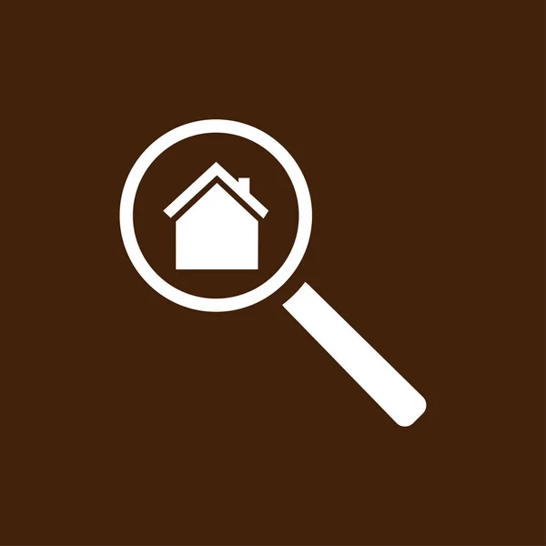 Pesquisa ícone de casa — Vetor de Stock