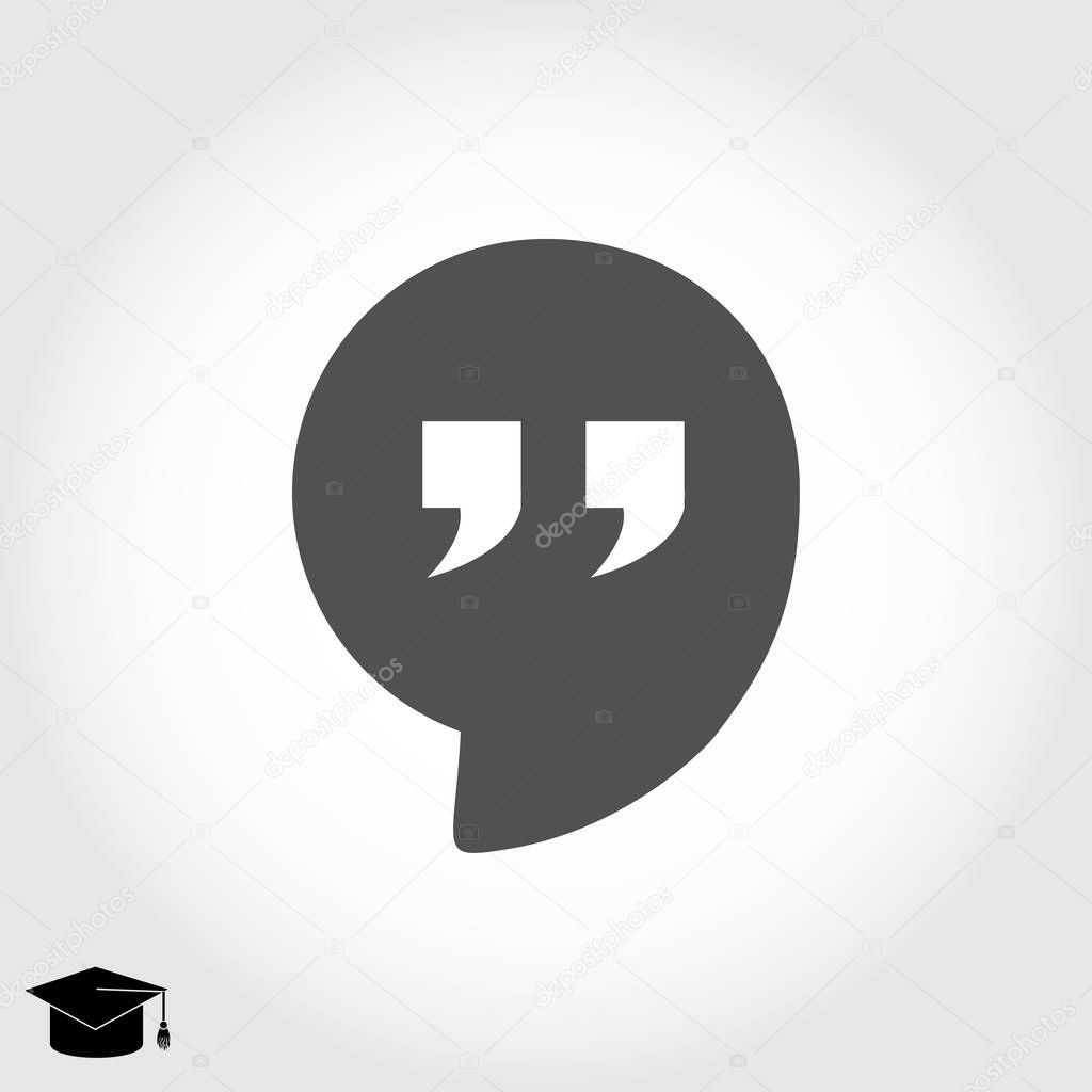 Quote flat icon