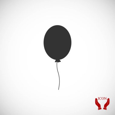 Balon düz simgesi