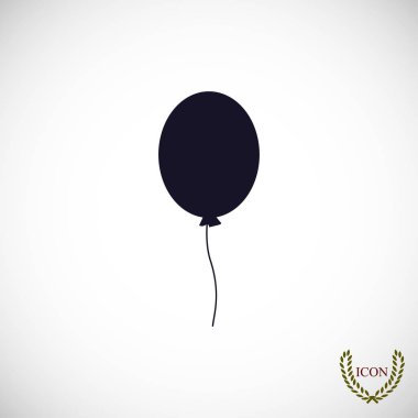 Balon düz simgesi