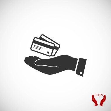 kredi kartları el simgesi 