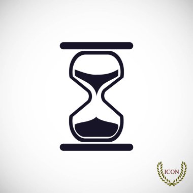 kum saati düz simgesi