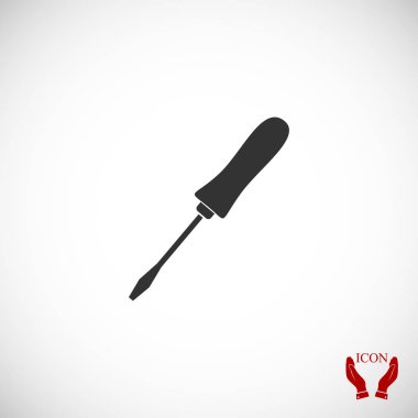 Tornavida düz simgesi