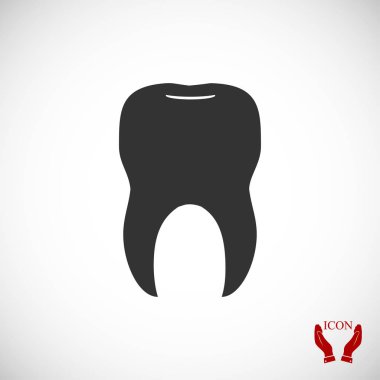 Diş düz simgesi