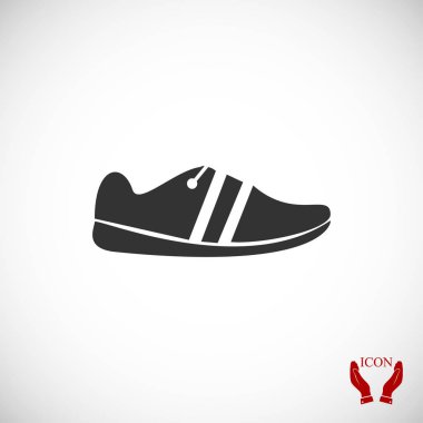 Ayakkabı düz simgesi