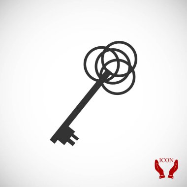 anahtar düz simgesi