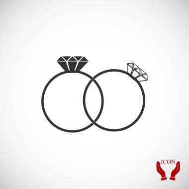 Yüzük düz simgesi