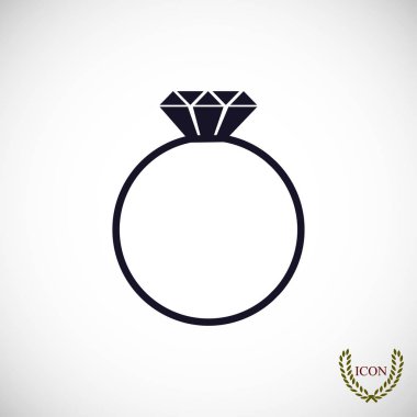 Yüzük düz simgesi