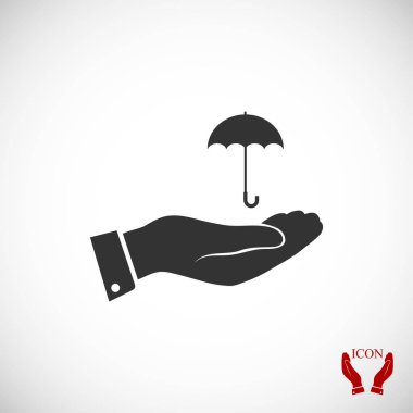 El simgesi olan şemsiye