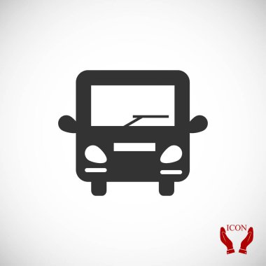 Otobüs Düz Simgesi