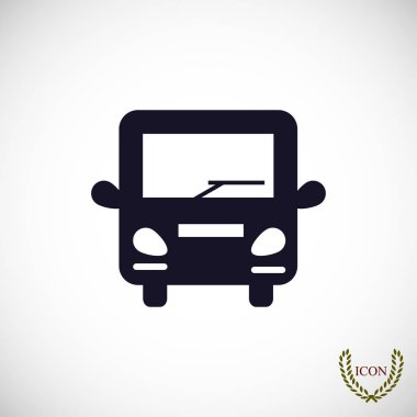 Otobüs Düz Simgesi