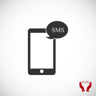 sms iletisi simgesi ile Smartphone