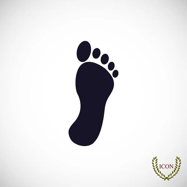 Footprint flat icon — Stock Vector