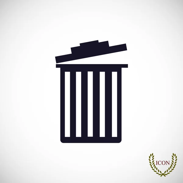 Trash bin icon — Stock Vector