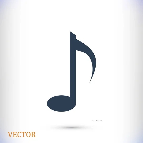 Muzică note pictogramă — Vector de stoc
