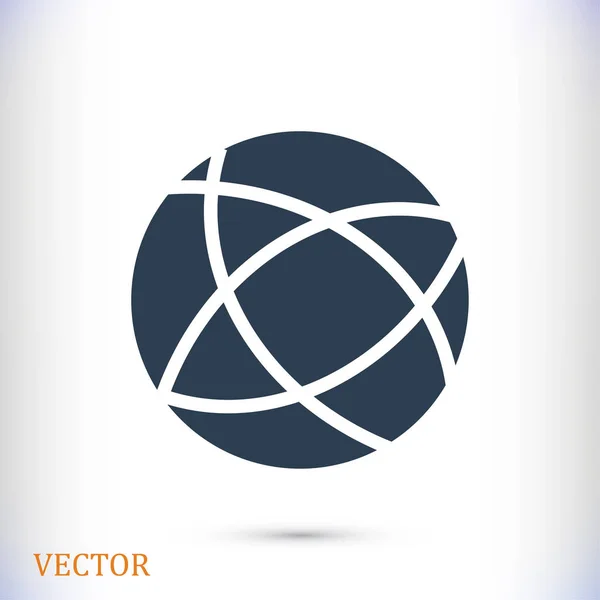 Wereldwijde technologie pictogram — Stockvector