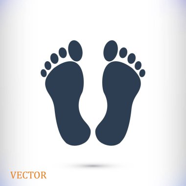 siyah ayak izi simgesi