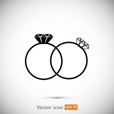 Yüzük düz simgesi