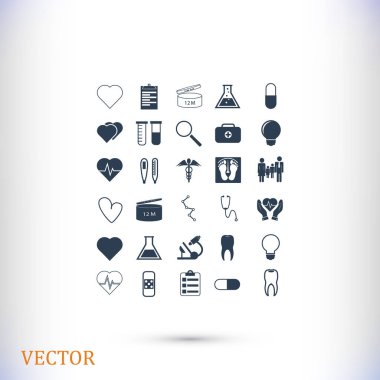 tıbbi simgeler ayarlandı