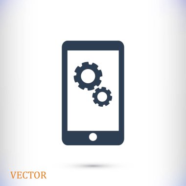 Akıllı Telefon Düz Simgesi