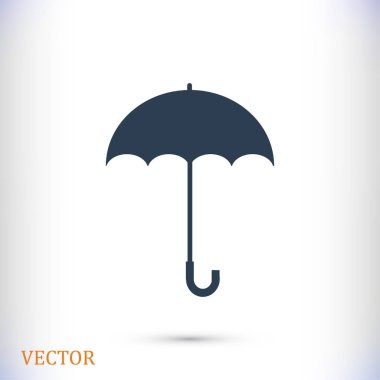 Şemsiye Düz Simgesi