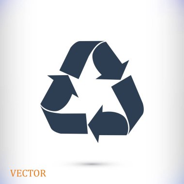 geri dönüşüm işareti simgesi