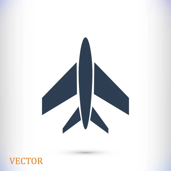 Flugzeug-Ikone — Stockvektor