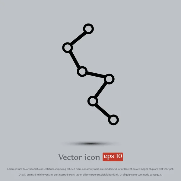 Diagram flat icon — Stock Vector