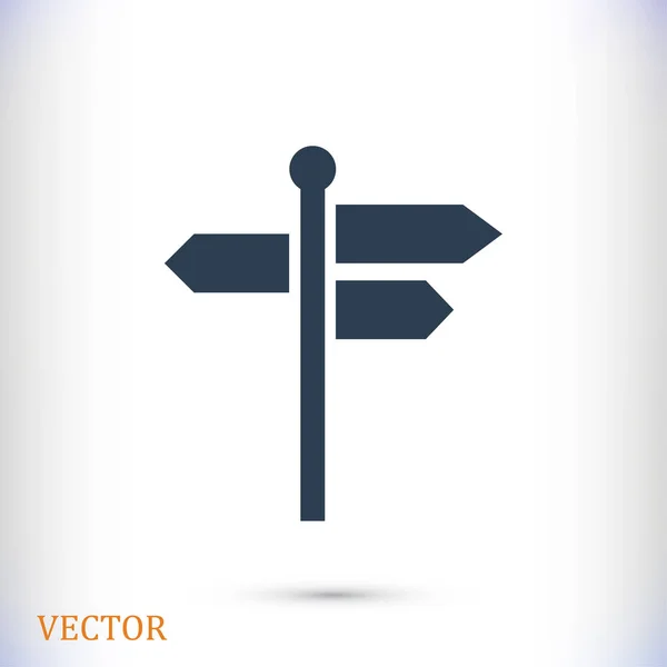 Ícone de sinalização plana — Vetor de Stock