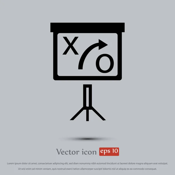 Presentation sign icon — Stock Vector