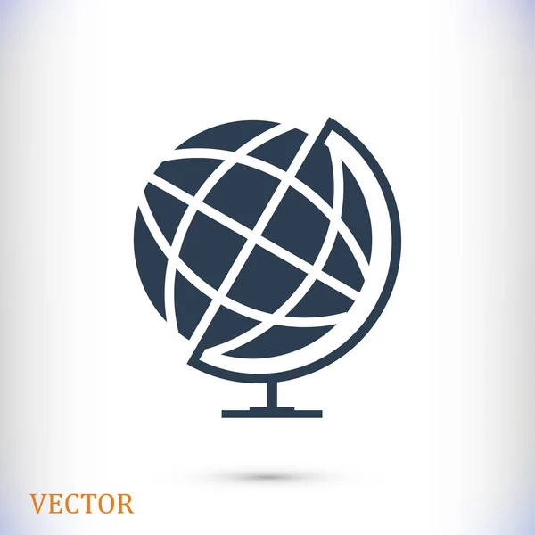 Знак знака глобуса — стоковый вектор