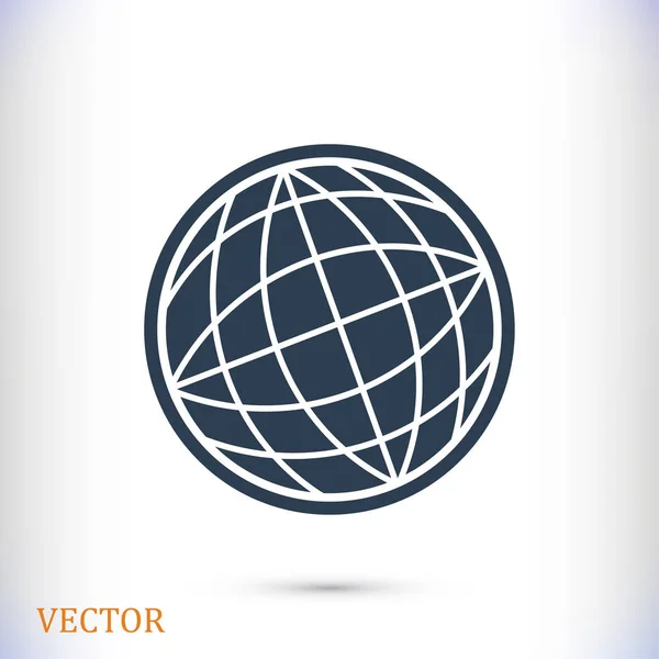 Globo signo icono — Vector de stock