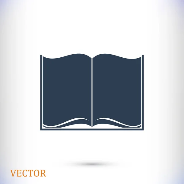 Libro Icono plano — Vector de stock