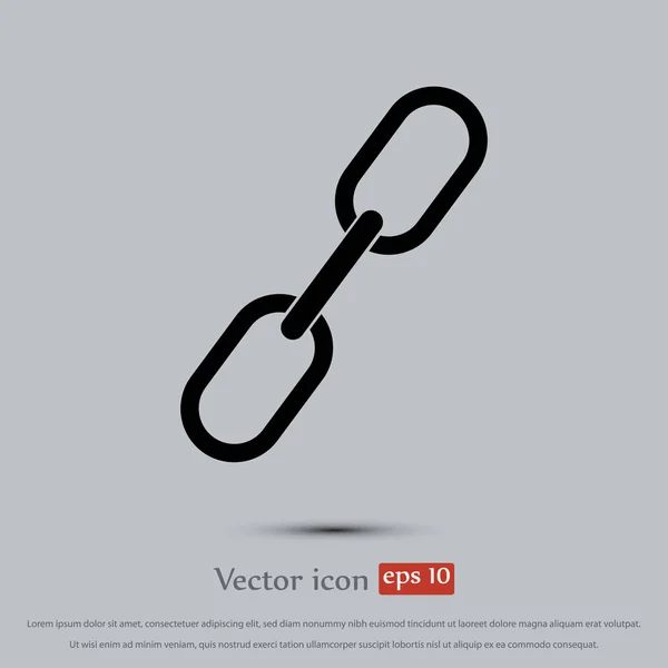 Enlace icono signo — Vector de stock