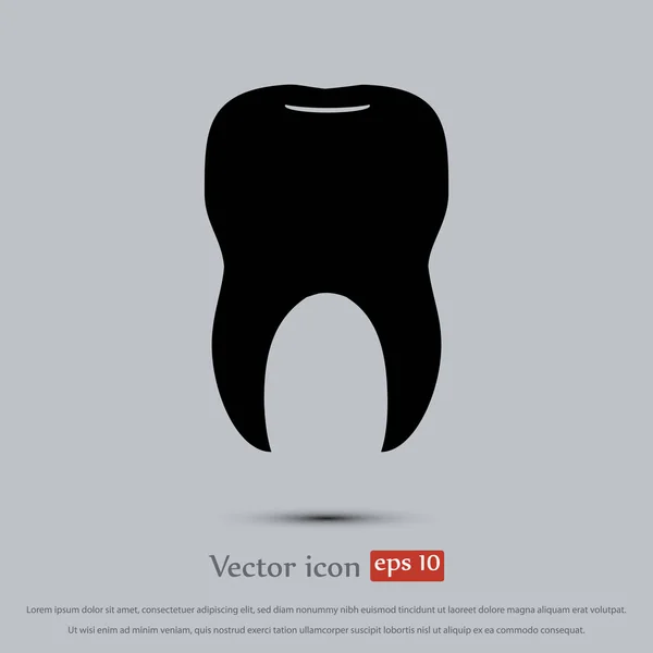 Teeth flat icon — Stock Vector