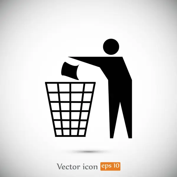 Icono de signo de reciclaje — Vector de stock