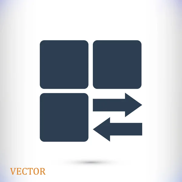 Icono de signo gráfico — Vector de stock