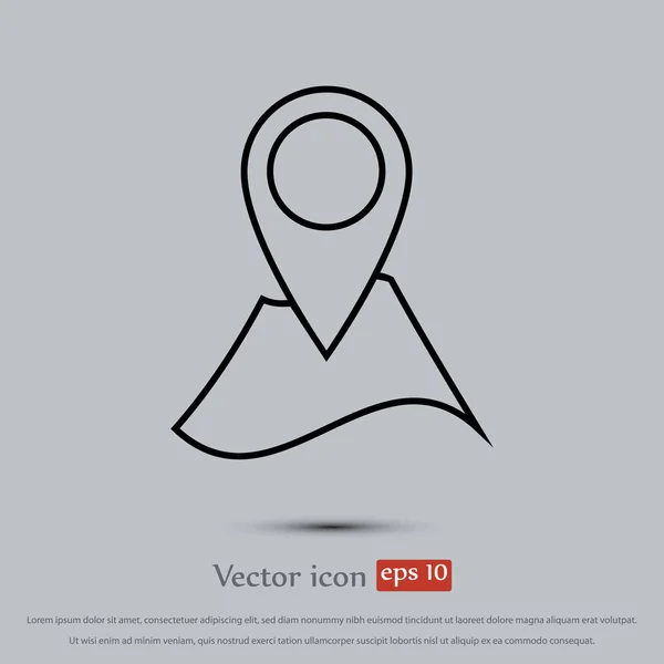 Navigator guide ikonen — Stock vektor