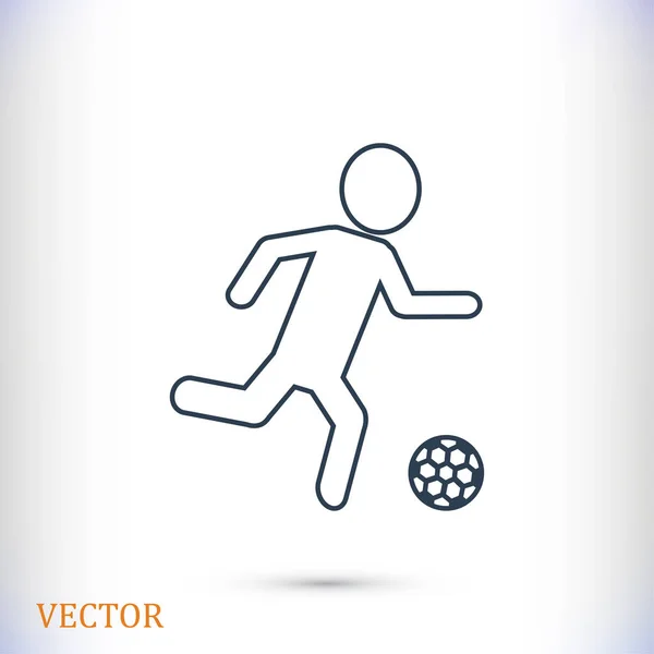 Icono de signo de jugador — Vector de stock