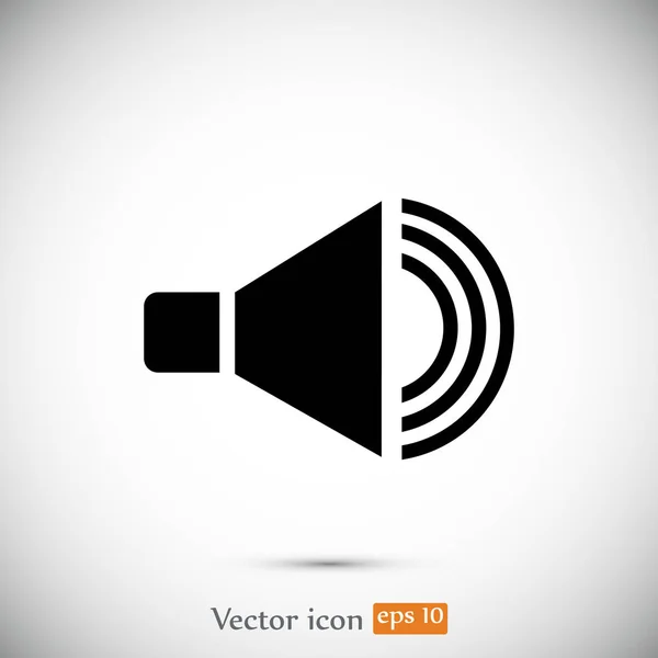 Haut-parleur Flat Icon — Image vectorielle