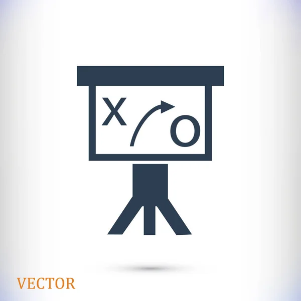 Ícone de sinal de apresentação — Vetor de Stock