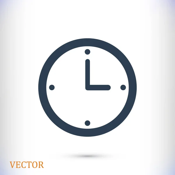 Óraszám Lapos ikon — Stock Vector