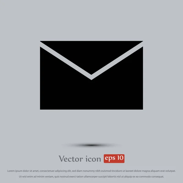 Sobres Icono plano — Vector de stock