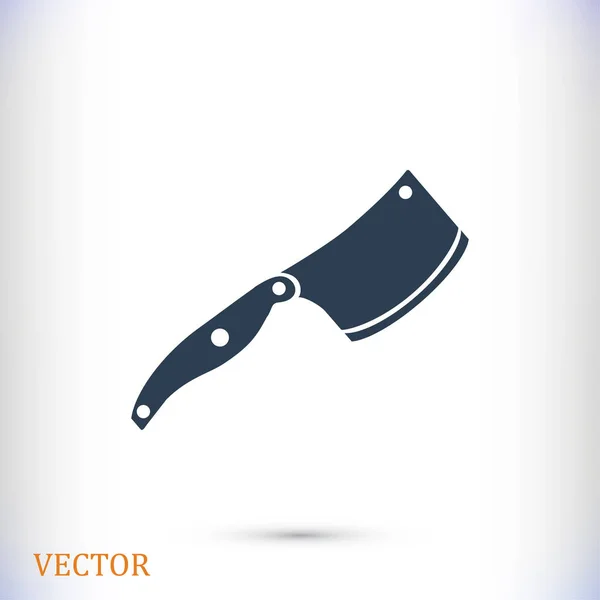 Mes platte pictogram — Stockvector