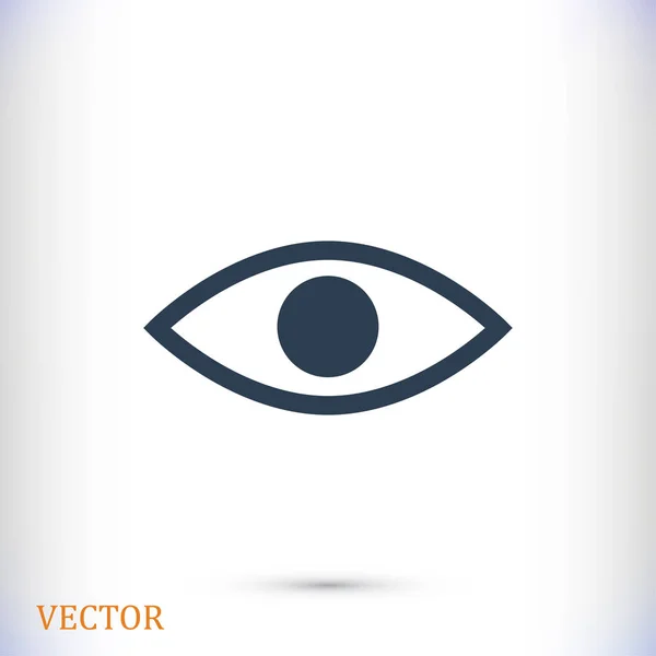 Icono plano de ojo — Vector de stock