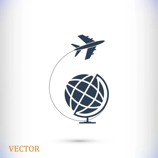 Icono plano plano — Vector de stock