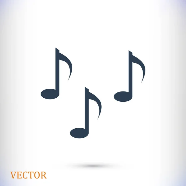 Music notes sign icon — Stock Vector