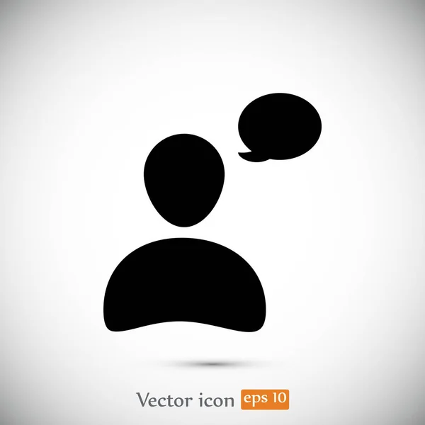 Signo de chat icono — Vector de stock