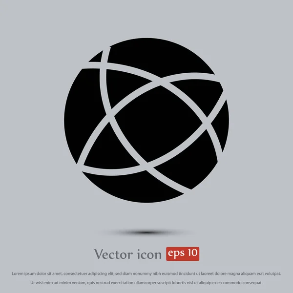 Global technology icon — Stock Vector